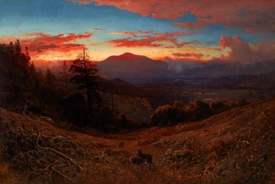 Sonnenuntergang auf dem Mount Diablo (Marin Sunset) von William Keith